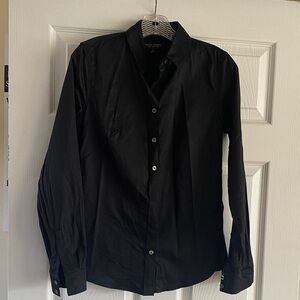 Banana Republic non-iron black Button Down Shirt size 6